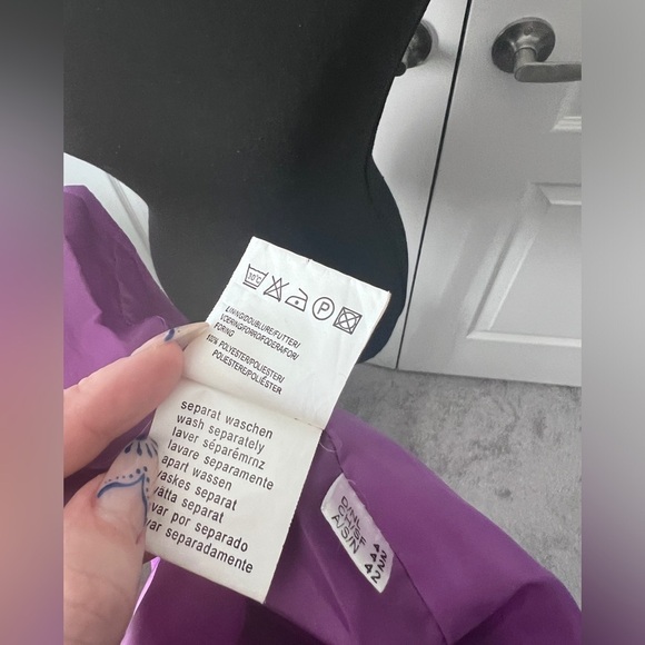 Women's Purple Double-Breasted Jacket - Picture 16 of 16